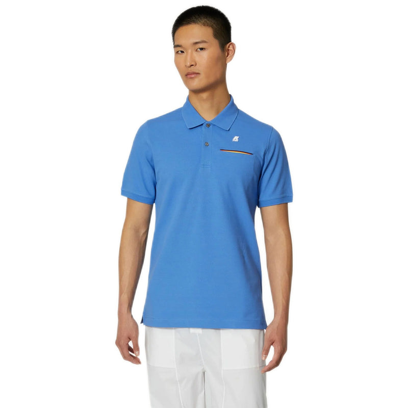 Polo Uomo K-Way - Polo Manica Corta Briac - Blu