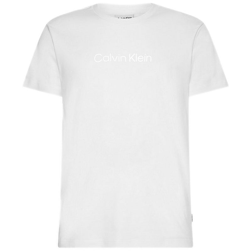 T-shirt Uomo Calvin Klein - Modern Front Logo T-Shirt - Bianco