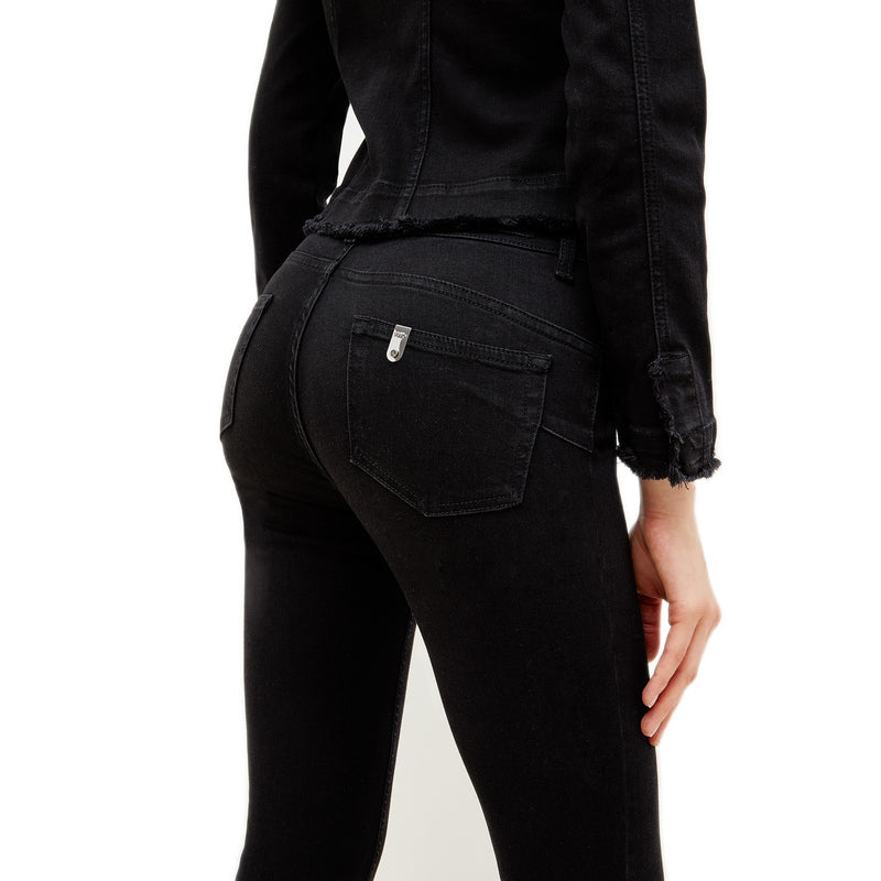 Jeans Donna Liu Jo - B.up Ideal H.w. - Nero