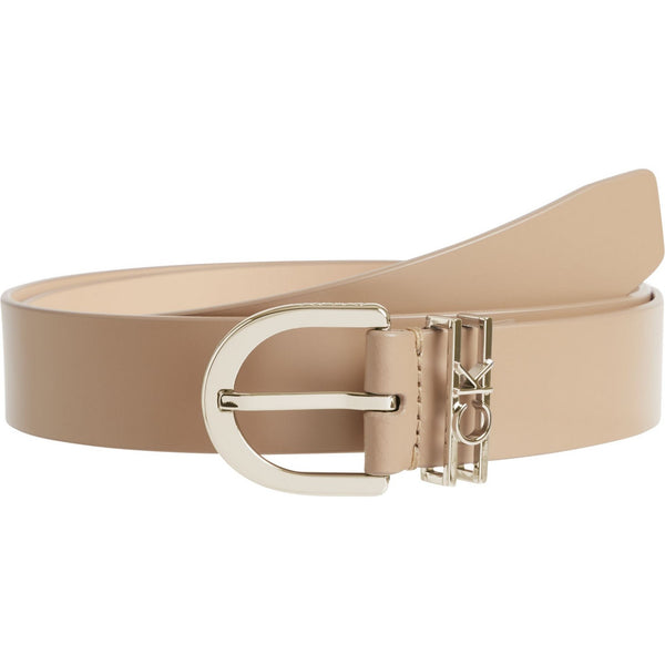 Cinture Donna Calvin Klein - Ck Must Ck Loop Belt 30Mm - Beige