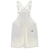 Salopette Donna Dickies - Dickies Duck Canvas Short Bib W Sw Cloud - Bianco