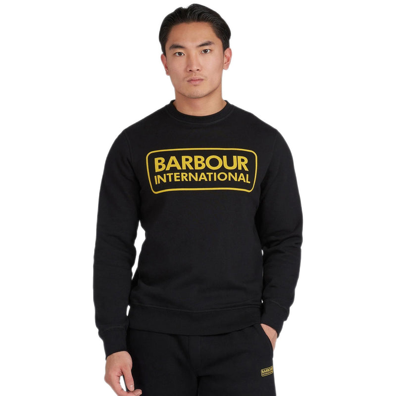 Felpe senza cappuccio Uomo Barbour International - Large Logo Sweat - Nero