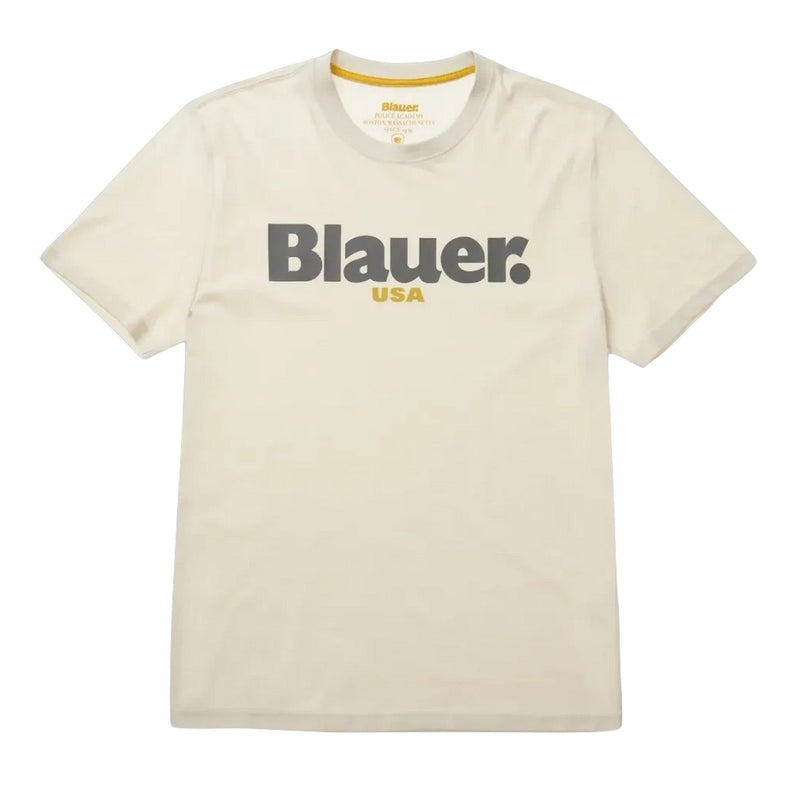 T-shirt Uomo Blauer - T-Shirt M/M Logo - Beige