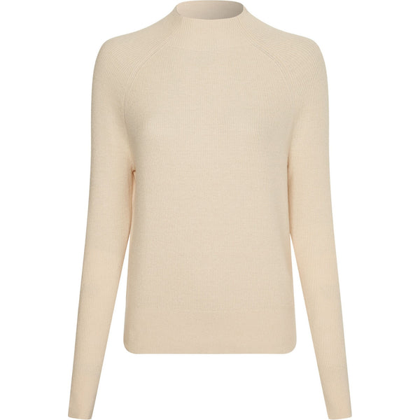 Maglioni Donna Calvin Klein - Rib Mock Neck Sweater - Beige