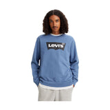 Felpe senza cappuccio Uomo Levi's - Standard Graphic Crew - Blu