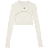 Maglie Donna Calvin Klein - Cut Out Neckline Sweater - Avorio