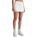 Gonne casual Donna Calvin Klein - Badge Micro Skirt - Bianco