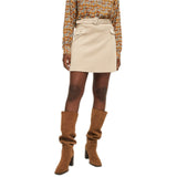 Gonne casual Donna Surkana - Gonna Corta Con Cinta - Beige
