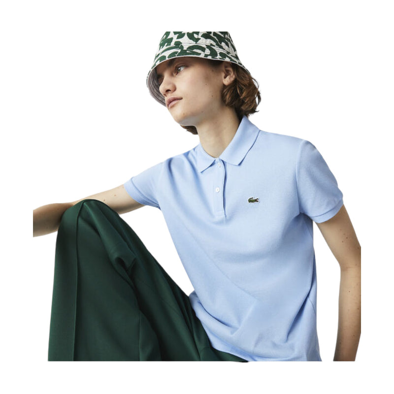 Polo Donna Lacoste - Maglietta M/C - Celeste