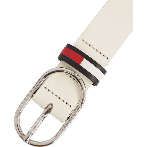 Cinture Donna Tommy Hilfiger - Tjw Oval 3.0 - Bianco