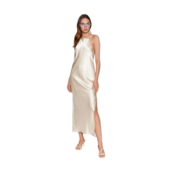 Vestiti casual Donna Calvin Klein - Liquid Shine Maxi Cami Dress - Beige