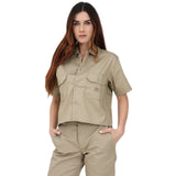 Camicie Donna Dickies - Work Shirt Ss W Rec - Beige