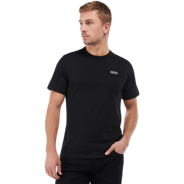 T-shirt Uomo Barbour International - Radok Pocket Tee - Nero