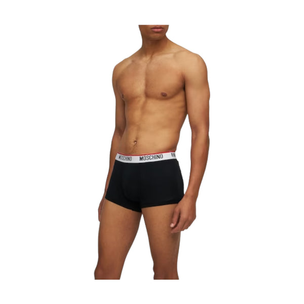 Boxer Uomo Moschino - Boxer Trunk Cotton Stretch - Nero