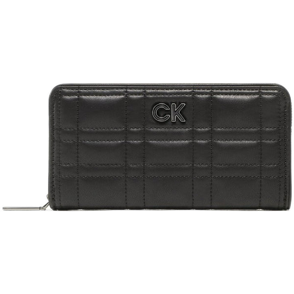 Portafogli Donna Calvin Klein - Re-Lock Quilt Z/A Wallet Lg - Nero