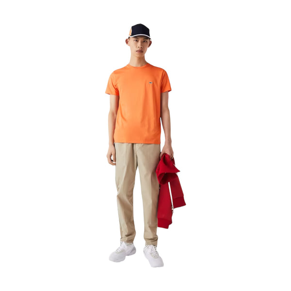 T-shirt Uomo Lacoste - T-Shirt 100% Pima Cotton - Arancione