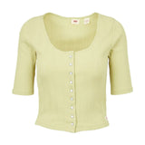 Canotte e top Donna Levi's - Dry Goods Pointelle Top Sugar Swizzle - Verde