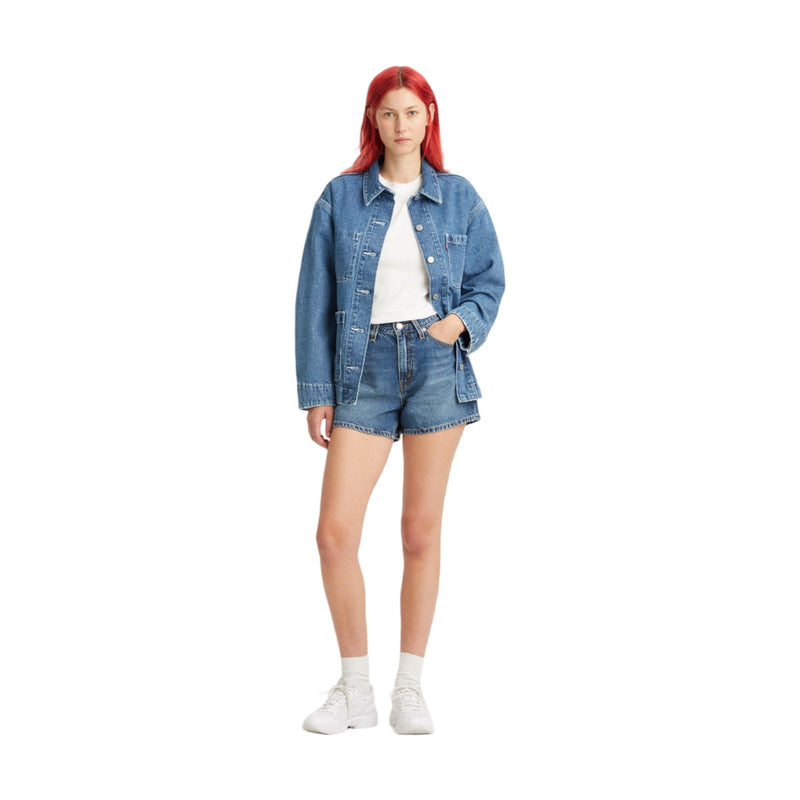 Pantaloncini Donna Levi's - 80S Mom Short - Celeste