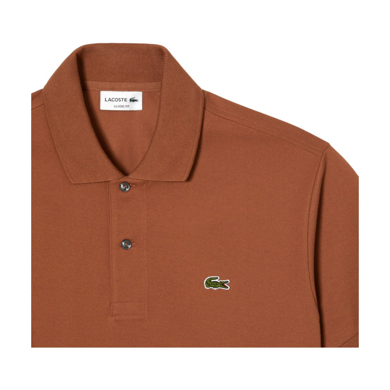 Polo Uomo Lacoste Maglietta M C Marrone Miriade Diamante