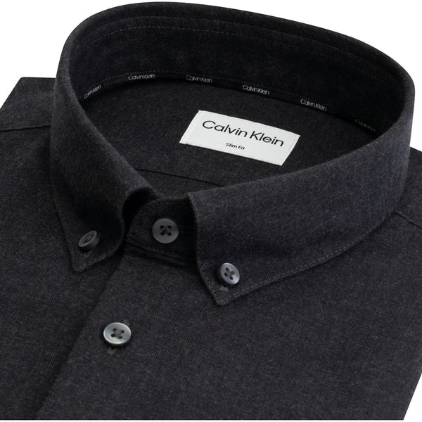 Camicie casual Uomo Calvin Klein - Soft Touch Solid Slim Shirt - Grigio